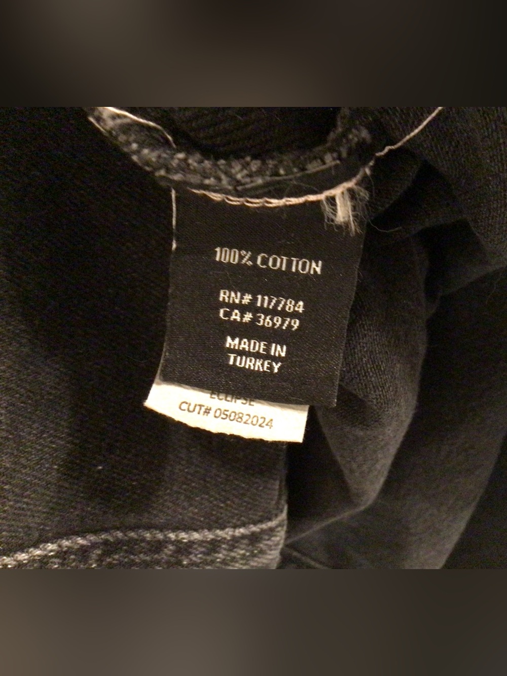 RAILS / Beverly - Washed Black Denim Midi Shirt Dress - Sz L - Picture 9 of 14